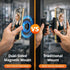 meexzoom 360 Magnetic Phone Holder for Gym, Rotation Adjustable Strong Magnets, Gym Accessories, Phone Mount to Metal