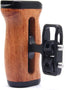 LOTUS POWER Adjustable Left/Right Camera Cage Handle, Wooden Side Handle Handgrip for EOS RP/A7ii/A7iii/EOS