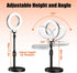 SULISAIS Desk Ring Light with Stand, Video Conference Lighting with Clip, Ring Light for Phone, Travel Selfie Light