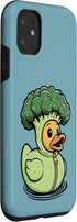 Duckling Broccoli 11 Broccoli Duck Veggie Vegan Vegetarian Case for iPhone