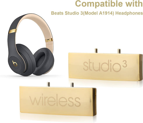 Studio 3 Hinge Headband Connector Replacement, Metal Repair Parts for Beats Studio 3.0 Wireless Over-Ear Headphones