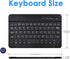 DETUOSI Universal 7-8 inch Wireless Keyboard, Multi-Device Portable Ultrathin (6mm) Lightweight for iOS/Android/Windows