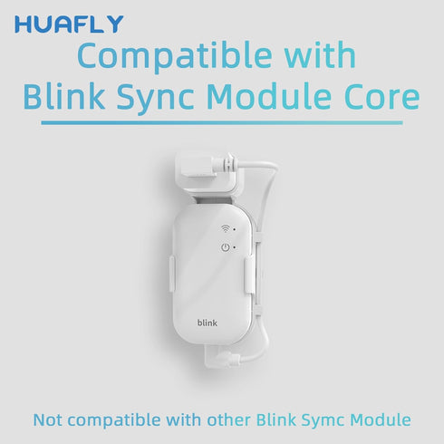 Huafly Wall Mount for Blink Sync Module - No Drill, Compact Design