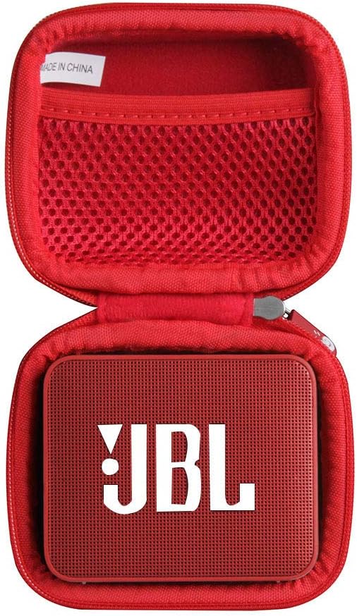 Hermitshell Travel Case for JBL GO2, Waterproof Ultra Portable Bluetooth Speaker, Red