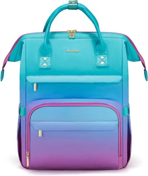 LOVEVOOK Gradient Laptop Backpack for Women,15.6 Inch Work Computer Bakcpack Purse Laptop
