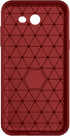 Asuwish Phone Case for Samsung Galaxy J7 Prime 2017 J7V S727VL with Tempered Glass Protector, Red Soft Silicone Cover