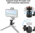 LOPURS 1/4" 360 5.5lb 360 Mini Ball Head, Tripod Head with hot Shoe, Rotatable Ball Heads Camera Mount Adapter, Max