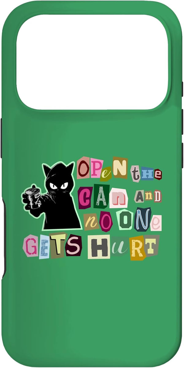 Ransom Note Kitty Designs Funny Cat Lover Blackmail Open The Tuna and No-One Gets Hurt Case