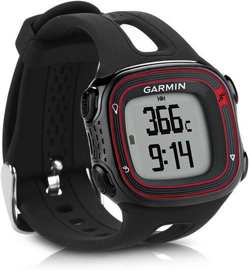 kwmobile Strap Replacement Silicone Watch Band for Garmin Forerunner 10/15 (L Size) - Black