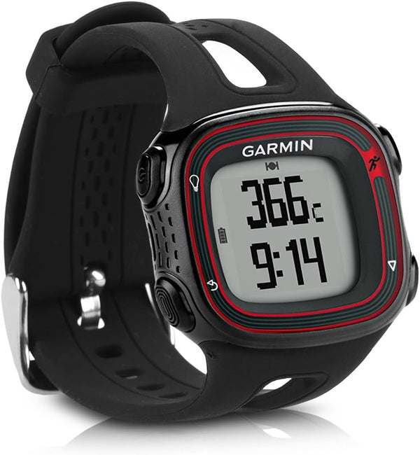 kwmobile Strap Replacement Silicone Watch Band for Garmin Forerunner 10/15 (L Size) - Black