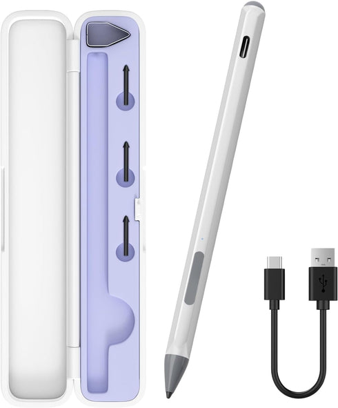 Stylus for ASUS Zenbook Flip/Pro/Vivobook, MPP 2.0 Tilt-Active Pen with 4096 Levels of Pressure Sensitivity, Silver