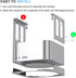IFCASE Aluminum Under Desk Stand Mount for Mac Studio M2 M1 Max, Ultra with Anti-Scratch Pad (Silver)