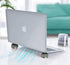 Laptop Cooling Pad, Portable Magnetic Laptop Cooling Stand, Small Invisible Cooler Ball (Dark Grey)