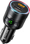 Syncwire Bluetooth 5.3 FM Transmitter for Car, 38W PD&QC3.0 Dual USB Charging Adapter with Hands-free Calling and Music