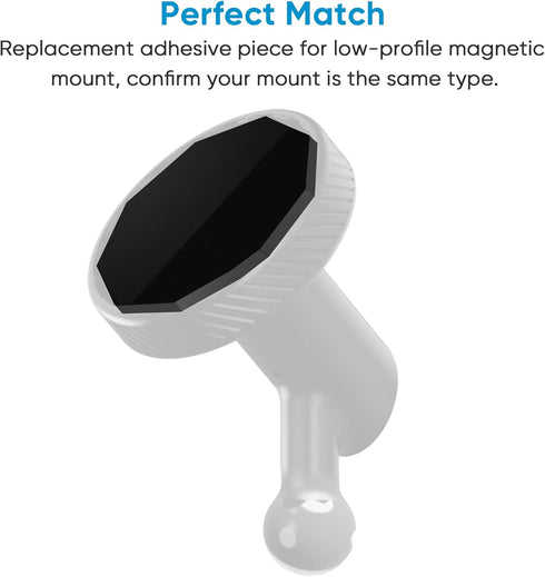 Naponal 2 Pcs Adhesive Magnet Replacement for Garmin Low Profile Magnetic Mount,Only Windshield Adhesive Piece