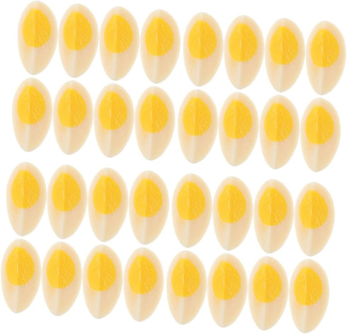 Yardwe 40pcs Realistic Artificial Boiled Models for Decoration Photography and Props Fake