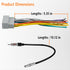 Bedalio 2003-2007,Dodge 2002-2007, 2000-2007 Radio Wire Harness with Antenna Adapter Plug Compatible with Jeep ram