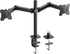 HUANUO Dual Monitor Mount for 2 Monitors up to 30 inches, Heavy Duty Stand with Adjustable Arm
