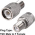 uxcell TNC Male to F Female Brass Connector RF Coaxial Adapter, 1pcs