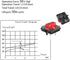 Kailh Choc Low Profile Red Mechanical Keyboard Switches, 1350 Chocolate Linear 5-Pin 50gf RGB SMD (Red 45Pcs)