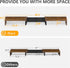 TAVR Dual Monitor Stand Riser, Extra Long Desktop Organizer for 2 Monitors, Max 48.2" Length, Rustic Brown