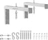 Mount-It! Projector Screen Wall Mount L-Brackets - Extra Large Wall and Ceiling