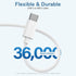 USB C to USB C Charging Cable 3ft 60W 3Pack, Fast Charger Cord for iPhone 15/15 Pro/15 Pro Max, iPad Pro, MacBook Air
