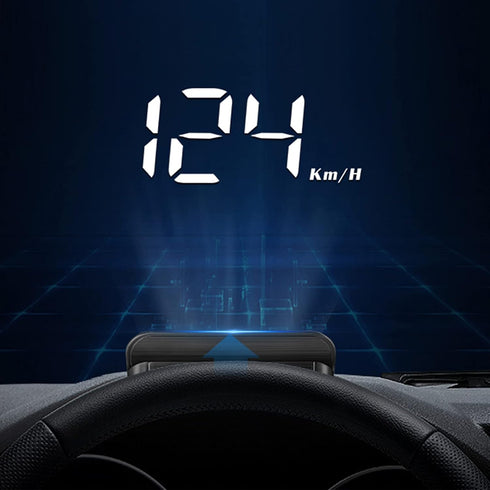 OBD2 HUD Head Up Display, Car HUD Speedometer Display, Multifunction Gauge Alarm, Fatigue Driving Reminder