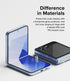Ringke 3-in-1 Protector for Samsung Galaxy Z Flip 6 Screen Protector, 2 Internal Self Healing Film + 2 Outer Tempered