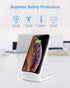 Fast Wireless Charger, NANAMI 7.5W Wireless Charging Stand with QC3.0 Adapter, Compatible with iPhone 15/14/13/12/SE