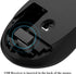 MiraCase Comfortable 2.4 GHz Long Range Silent Wireless Mouse, 1600 DPI, 30ft Working Distance, Battery Included (Black)