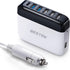 BESTEK Multi Ports USB Car Charger - Fast Charge 86W 9A Quick Charge 3.0 & USB-C PD Adapter for Cell Phones, Tablets