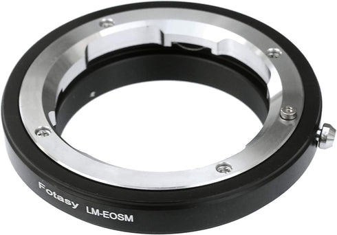 Fotasy Leica M Lens to EF-M Mount Adapter, LM Lense EOS M Adapter, Compatible with Canon EF M Mount Mirrorless Cameras EOS M M2 M3 M5 M6 M6 Mark II M10 M50 M100 M200 M200