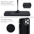 MCFANCE Silicone Magnetic Case for iPhone 13 Pro Max - Compatible with MagSafe, Shockproof Cover (Black)