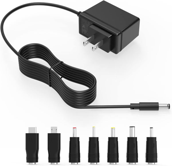 DC 5V 2A Power Cord Supply, 10W AC/DC Charger for Bluetooth Speaker, Baby Monitor, and More