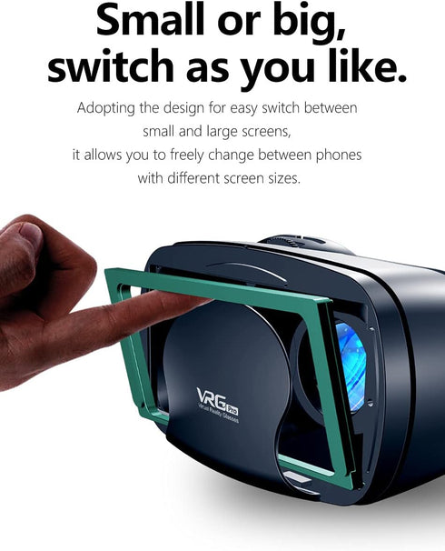 3D VR Glasses Gaming Video - Virtual Reality Glasses for 7 Inches Mobile Phone