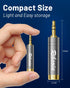 1/4'' to 3.5mm Stereo Pure Copper Headphone Adapter, 3.5mm Plug Male to 6.35mm Jack Female Stereo Adapter for