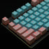 Carbon Miami PBT Doubleshot Shine Through ANSI Backlit Keycaps for MX Mechanical Keyboard Melody 96 KBD75 68 61 87 104