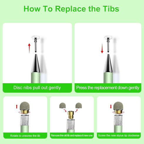Zhao Cai Jin Bao Touchscreen,3pcs 2in1 4Tips) Stylus Pen for High Precision Sensitivity Stylus, Suitable