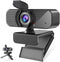 Kemeiv C26 1080P Webcam with Microphone, USB Computer Camera with Privacy Cover, Noise