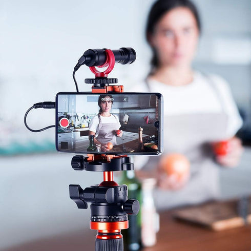 K&F Concept Aluminum Alloy Quick Release Plate with 1/4 Inch Screw for Camera, Cage, Cellphone, etc (Orange)