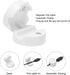 6Pcs 7mm MECCANIXITY Wire Cord Organizer Holder,White Self Adhesive Magnetic Cable Clips for Cable Desk Charging