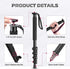 ULANZI TB12 61-Inch Aluminum Monopod, Lightweight 5-Section Height Photography Accessory for Canon, Nikon, Sony DSLR