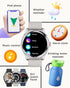 Smart Watch for Men Women with Metal Bezel, Answer Make Call, Heart Rate, Step Counter, IP68 Waterproof, Fitness Sport