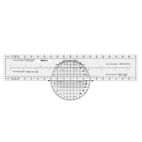 8 Aviation Plotter Aviation Slide Rule with Functions for Pilot Student Accessories Rotating Azimuth Plotter, WAC