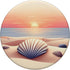 Seashells Beach Sea Sunrise Summer Sunset PopSockets Standard PopGrip
