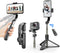 Gimbal Stabilizer for Smartphone with Retractable Selfie Stick and Tripod, 1-Axis Multifunction Remote Rotation