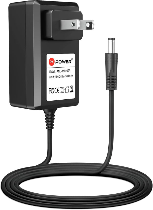 PKPOWER AC DC Adapter for QFX PBX-505100BL, PBX-505100 Bluetooth Speaker, Power Supply for QFX PBX-7, 8" Speakers