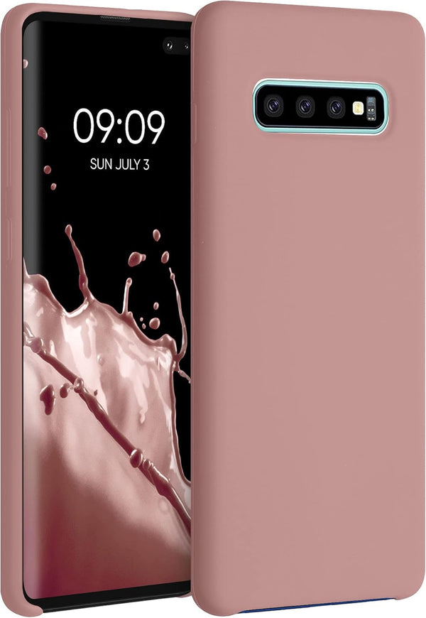 kwmobile Case for Samsung Galaxy S10 Plus / S10+ - TPU Silicone Phone Cover with Soft Finish - Winter Rose