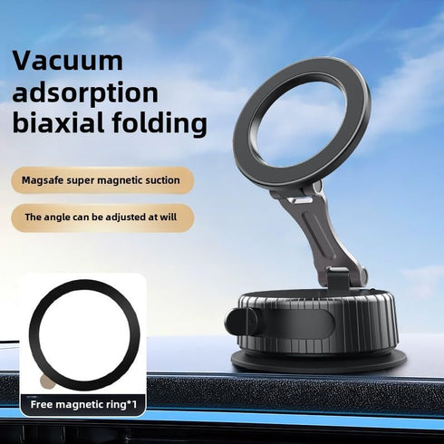 RIWPKFH Latest Vacuum Magnetic Phone Holder for Car,Ultra Suction Cup Phone Mount, Foldable & Adjustable & Portable